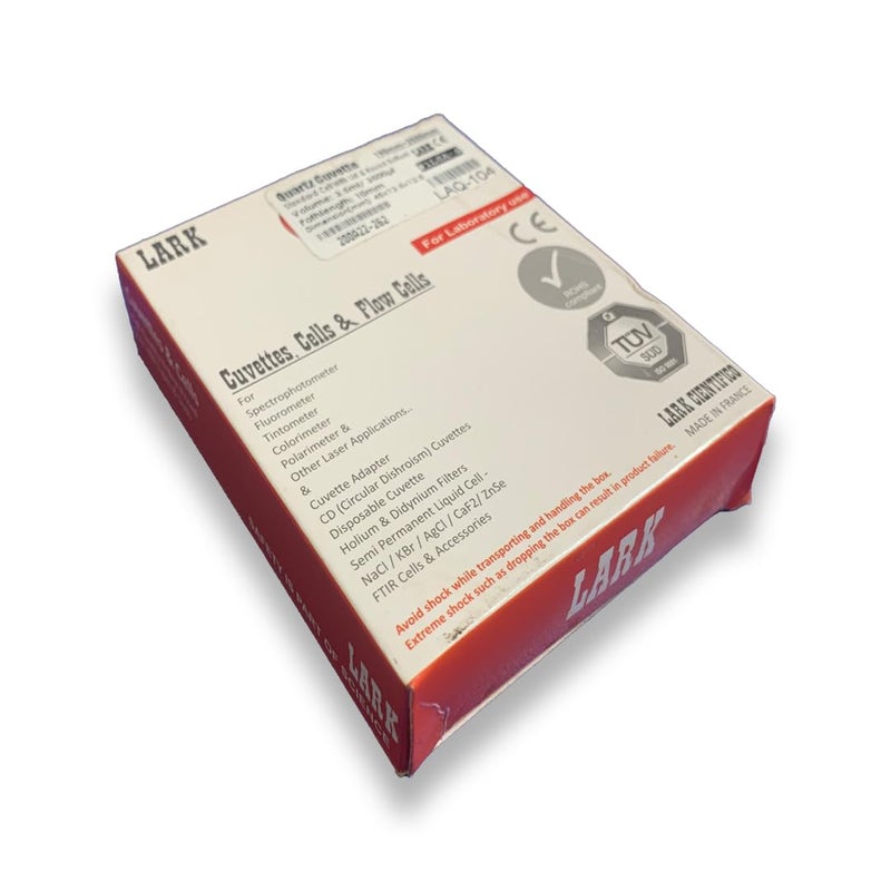 BEXCO UV Quartz Cuvettes for Spectrophotometer Standard Quartz Cells (Set of 2 Pcs) (Optical Windows: 2; Spectral Range: 190-2500 nm; Pathlength: 10 mm; Volume: 3.5 ml; A Non-Sealing PTFE Cover) LAQ-104 - Image 3